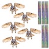 Lifreer Bird Scarer, 5 Pieces Bird Scarer, Falcon Fake Owl,