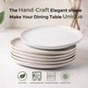 AmorArc Ceramic Dinner Plates Set of 6, 10.5 Inch Handmade