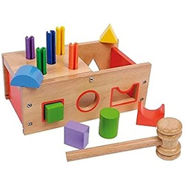 Legler Preschool Yoy: Wooden Hammer and Plug shapes set