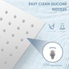 KINLIV 12 * 8 Inch Rectangle Rain Shower Head Chrome,