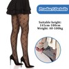 FENGCHUANG Fishnet Tights Black One Size, black