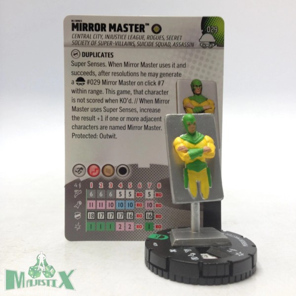 WizKids Heroclix DC Notorious set Mirror Master #029 Uncommon figure