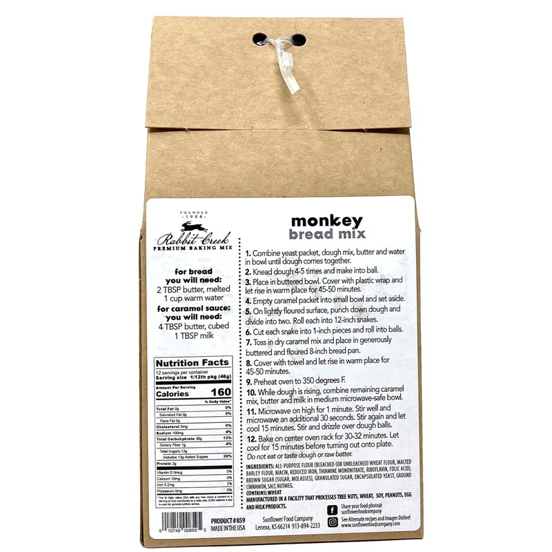 Rabbit Creek Monkey Bread Quick Bread Mix – Easy To