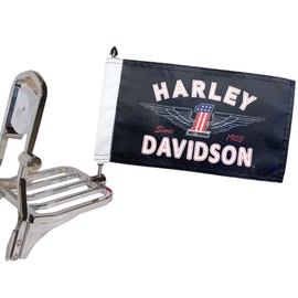 Motorcycle Biker Flag 6" X 9" -Highway Speed Rated! (Vintage) Made in the USA!