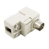 Maxar Electric Antenna Plug, One-touch, 75Ω/300Ω, White, Simple Packaging, 1