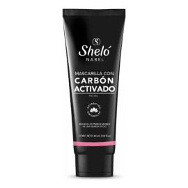 Mascarilla Facial Sheló Nabel Carbón Activado Elimina Puntos Negros 60g Rostro