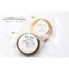 Konoshitai no Okai no Kai Konoshiki Stickers (48 pieces) Size: Round 1.2 inches (30 mm) (White (3-f))