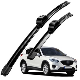 DIOCNAD Compatible With Mazda CX-5 2013-2024 All Trims Front Windshield Wipers Water Repellent Available in All-Seasons OEM Quality Set of 2 (Driver & Passenger Side) 24"+18"