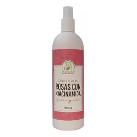 Productos Mart Mexico Tónico Facial De Rosas Con Niacinamida  (500ml) 6 Pack