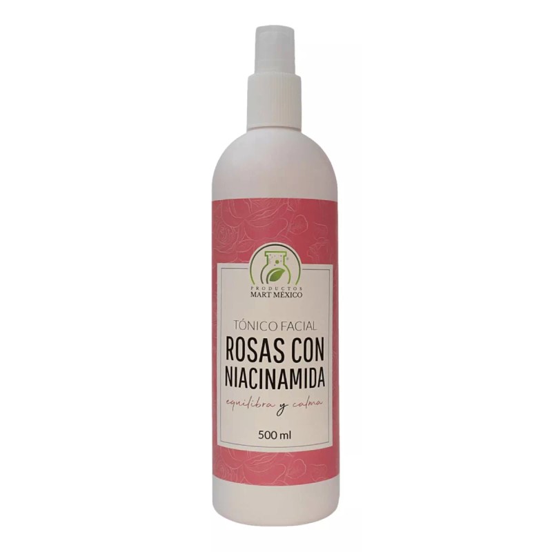Productos Mart Mexico Tónico Facial De Rosas Con Niacinamida (500ml)