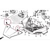 HONDA PIONEER 1000, TALON FRONT FENDER HOOD PLASTIC FLIP LATCH