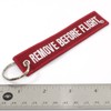 Remove Before Flight DARK RED Key Chain Aviation ATV Motorcycle