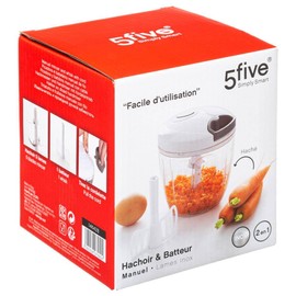 Chopper and Hand Mixer with White Thread 5 five simply smart