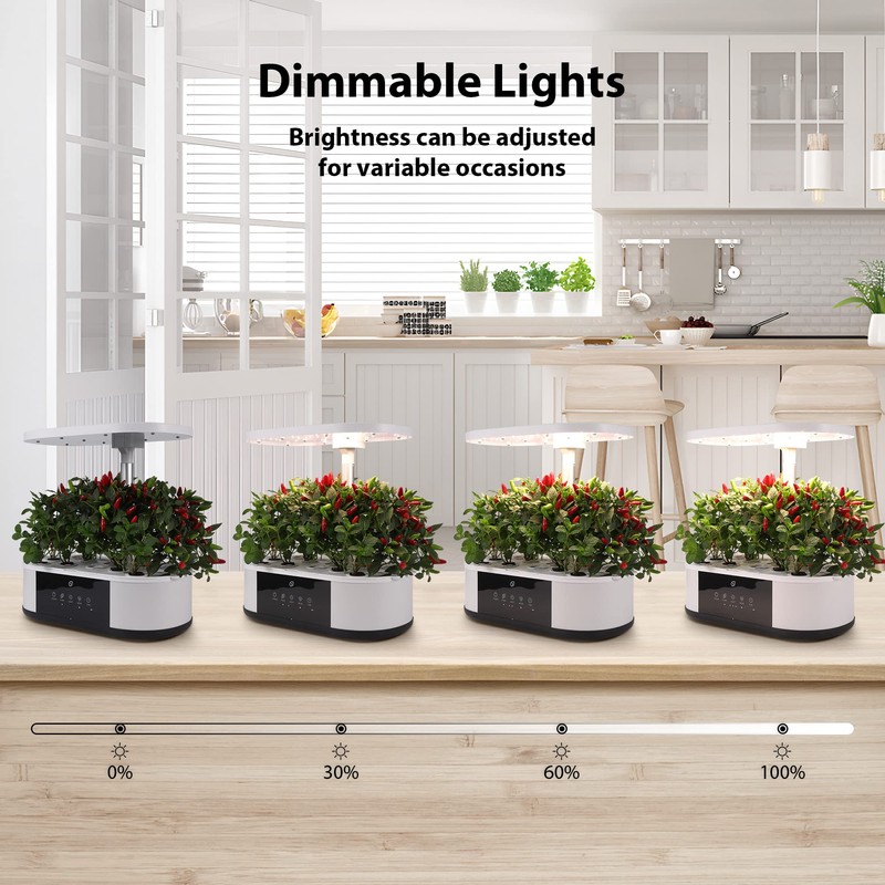 Litake 12 Pods Hydroponics Growing System Indoor Garden with 3