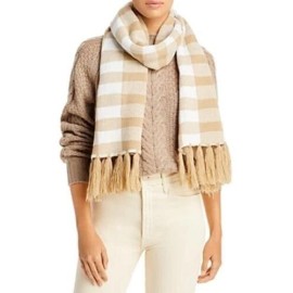 Aqua Buffalo Plaid Scarf Size OSFA