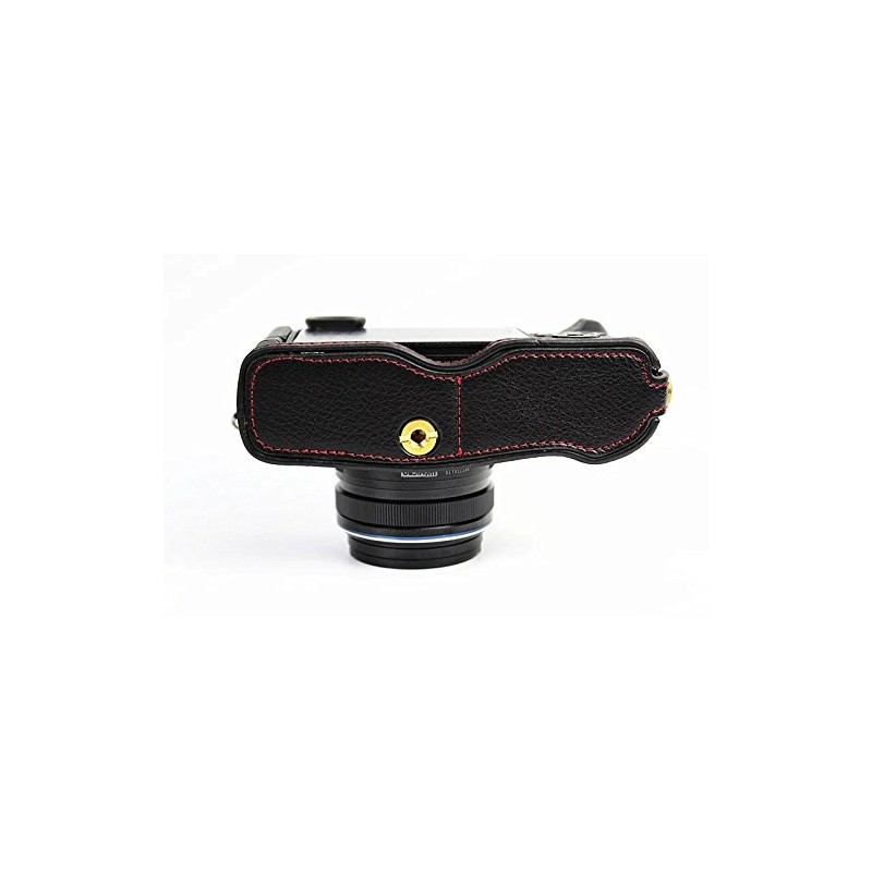 SIUTATDSH Camera Case, Grained Cowhide Leather, Compatible with Olympus Olympus