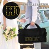 Whaline 2Pcs Wifey Hubby Duffle Bag Set White Black Waterproof