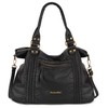 Montana West Black Hobo Bags for Women Soft Washed Leather