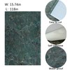 Boobest 15.74"x118" Green Marble Wallpaper Peel and Stick Glossy Marble