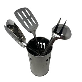Stainless Steel Kitchen Tool Set 6pc Kitchen Tool Set with Caddy Kitchen Cooking Tool Set Utensils Cutlery Home Sucasa