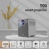 T03 4K LCD Projector 5000 lumens Android Portable Projector wtih