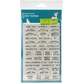 Lawn Fawn Clear Stamps - Reveal Wheel Spring Sentiments (LF1900)