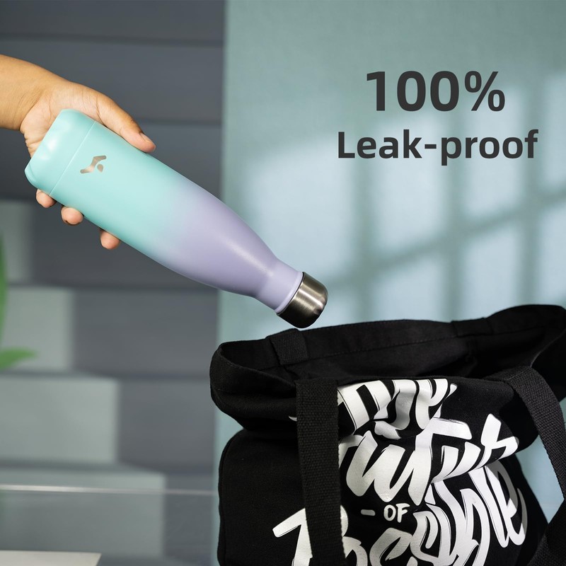 Konokyo Insulated Water Bottles,25 oz Double Wall Stainless Steel Vacumm