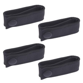 Hobbspring 4Pcs Handcuff Strap Holders 5.75 inch Handcuff Belt Straps Single Snap Nylon Hand Cuff Belt Black Quick Release Clip Hook for Duty Law Enforcement Police Sheriff