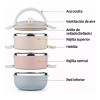 Tenswall Toper Termico De 3 Pisos Lunch Box Fiambrera Escuela