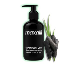 Shampoo Detox Concentrado Cabello Graso y Mixto| Limpieza Profunda Con Salicílico + Menta + Carbón + Manzana| Sin Sal, Sin Sulfatos, Sin Parabenos, Sin Siliconas| Clarificante 250 mL