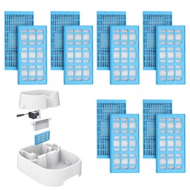 12 Pcs Cat Fountain Filters, Cat Water Fountain Filters Pet Filter for Cat Dog, Water Fountain Filters, Pet Replacement Filter Compatible Water Pet Fountain Filter for Drinking