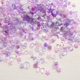 100 Pcs 3D Resin Nail Charms Butterfly Nail Charms Mixed Shape Flower Moon Bow Design Nail Charm Rhinestones Pearls Charms for Nail Art DIY Nail Accessories Nail Supplies Decoration for Women Girls