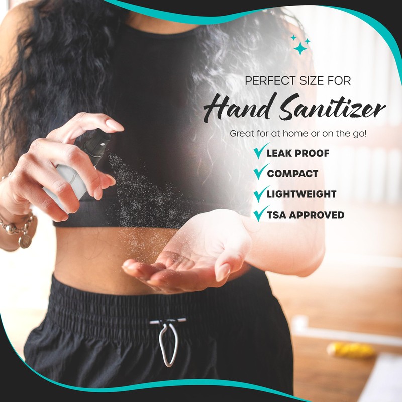 Nevlers 24PK Clear Small Spray Bottle 2 Oz Set |Versatile