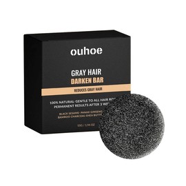 ouhoe Gray Hair Reverse Bar, Unisex Shampoo, Natural Ingredients, Promotes Scalp Circulation and Helps Hair Melanin Production Cleanser Cleansing - Specification: 1BOX