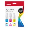 Canon GI-20 CMY Ink Bottle Value Pack