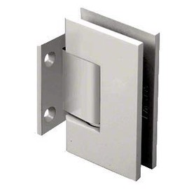CRL Geneva Series Satin Nickel Wall Mount Short Back Plate Hinge (Standard Model)