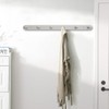 DGYB Coat Rack Wall Mount 6 Brushed Nickel Coat Hooks