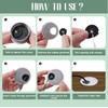 Cable Hole Cover 4-Pack, 2-3/8 Inch ABS Desk Grommet for