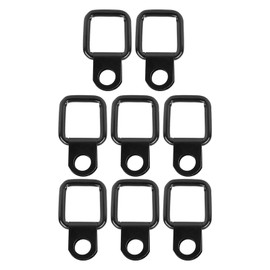 D Ring Anchor, Tie Down D-Rings for Cars, Kayak and Trailers, Trailers, Trucks, Mechanical Camping Boots, D Ring, Tapping Screws, Black, 8 Pieces