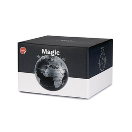 balvi Globus Magic Schwarz 360º drehbar PS-Kunststoff 14cm