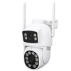 Dual Lens Security Camera 360° Pan Tilt Wireless Surveillance Camera