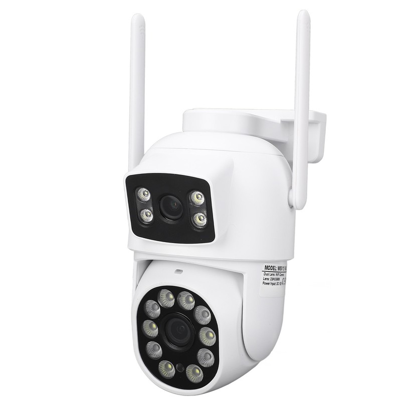 Dual Lens Security Camera 360° Pan Tilt Wireless Surveillance Camera
