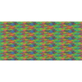 Ambesonne Colorful Pencil Pen Holder, Psychedelic Inspired Heart Youth Valentines Romance Love Doodle Happiness, Ceramic Pencil Holder for Desk Office Accessory, 3.6" X 3.2", Multicolor