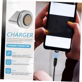 4Pcs USB C Magnetic Adapter Tips 7-Pin Connector for Charging Compatible with Type-C Devices Dust-Resistant Design Phone Accessories