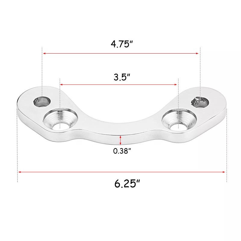 RI Springer Front End Riser Handlebar Adapter Converter 4.75" to