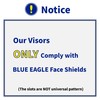 Blue Eagle Faceshield Replacement Visors (FC48) | Clear | High