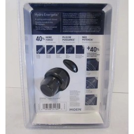 Moen 200W0BL Hydro Energetix Wall Mount Shower Head Matte Black 8-Settings