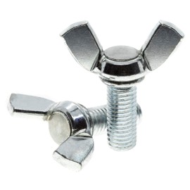 M10 (10mm x 60mm) Butterfly Wing Screws Thumb Screws Wing Bolts Steel (Pack of 4) A06BC