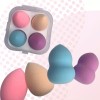 Caja de esponjas blender puff ERGONOMICA HUEVO Maquillaje Kit 4