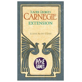 Pixie Games - Carnegie – Extension de Jeu - Inspiré des Écrits d’Andrew Carnegie - Jeu de Société - Développement Stratégique – Placement d’Ouvriers - 1 à 4 Joueurs - Français - PIX1085